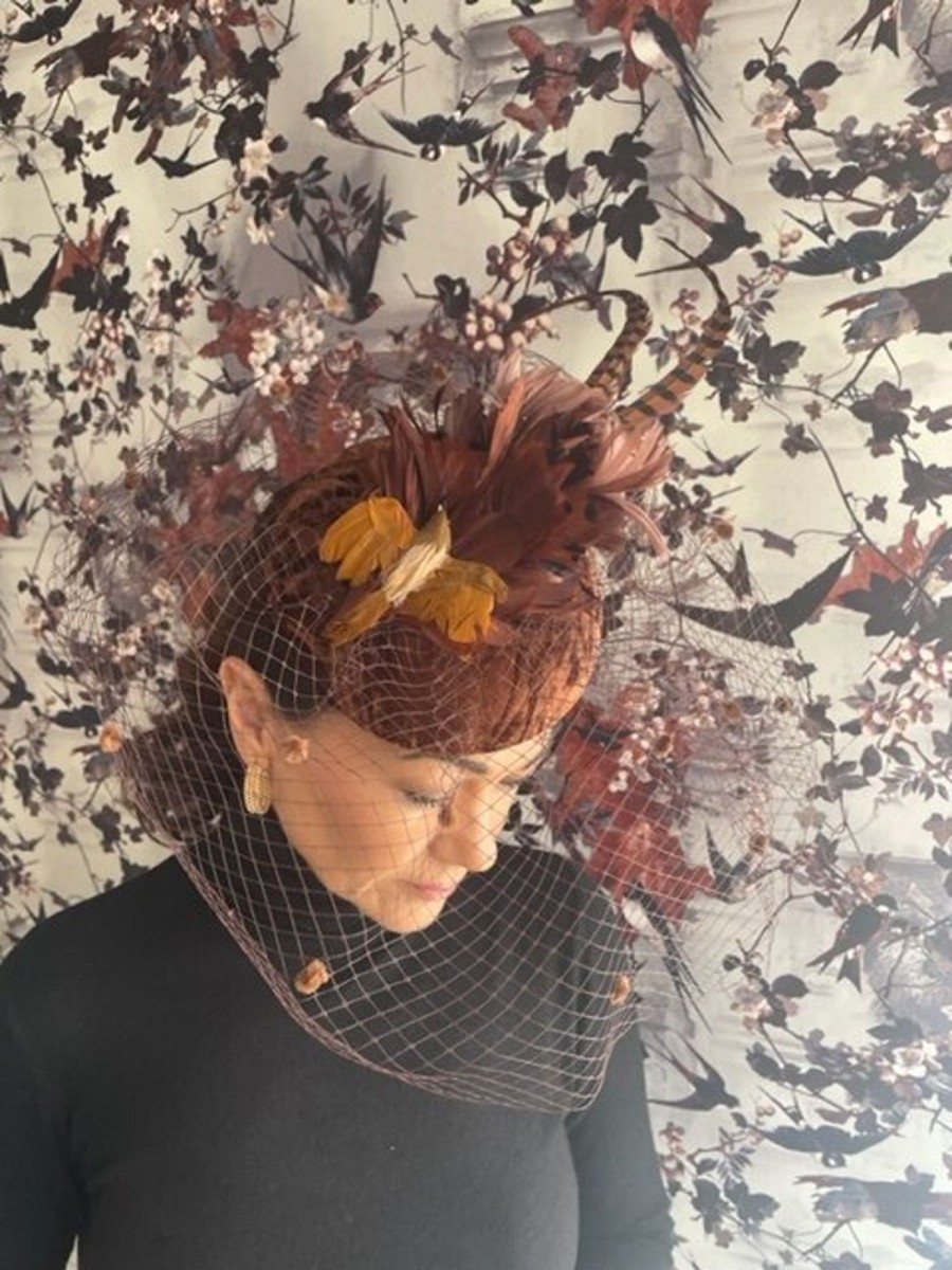 Headpiece Rental | The Stables Birr No.35 - Copper Brown Headpiece