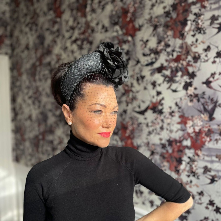 Headpiece Rental | The Stables Birr No. 5 - Black Headpiece