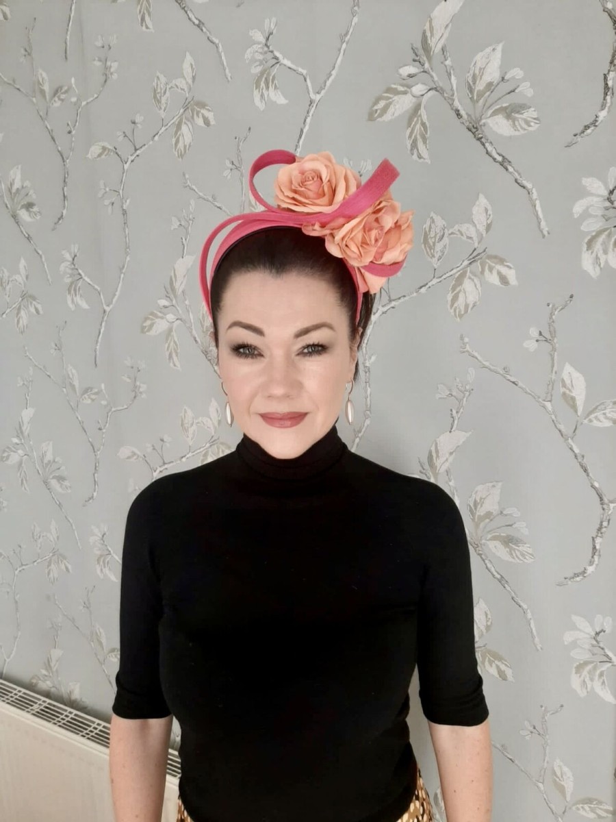 Headpiece Rental | The Stables Birr No. 20- Pink & Peach Headpiece