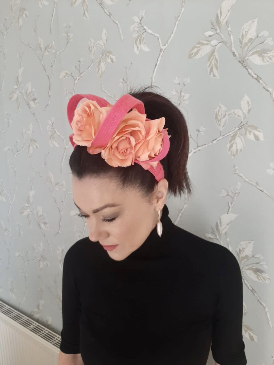 Headpiece Rental | The Stables Birr No. 20- Pink & Peach Headpiece