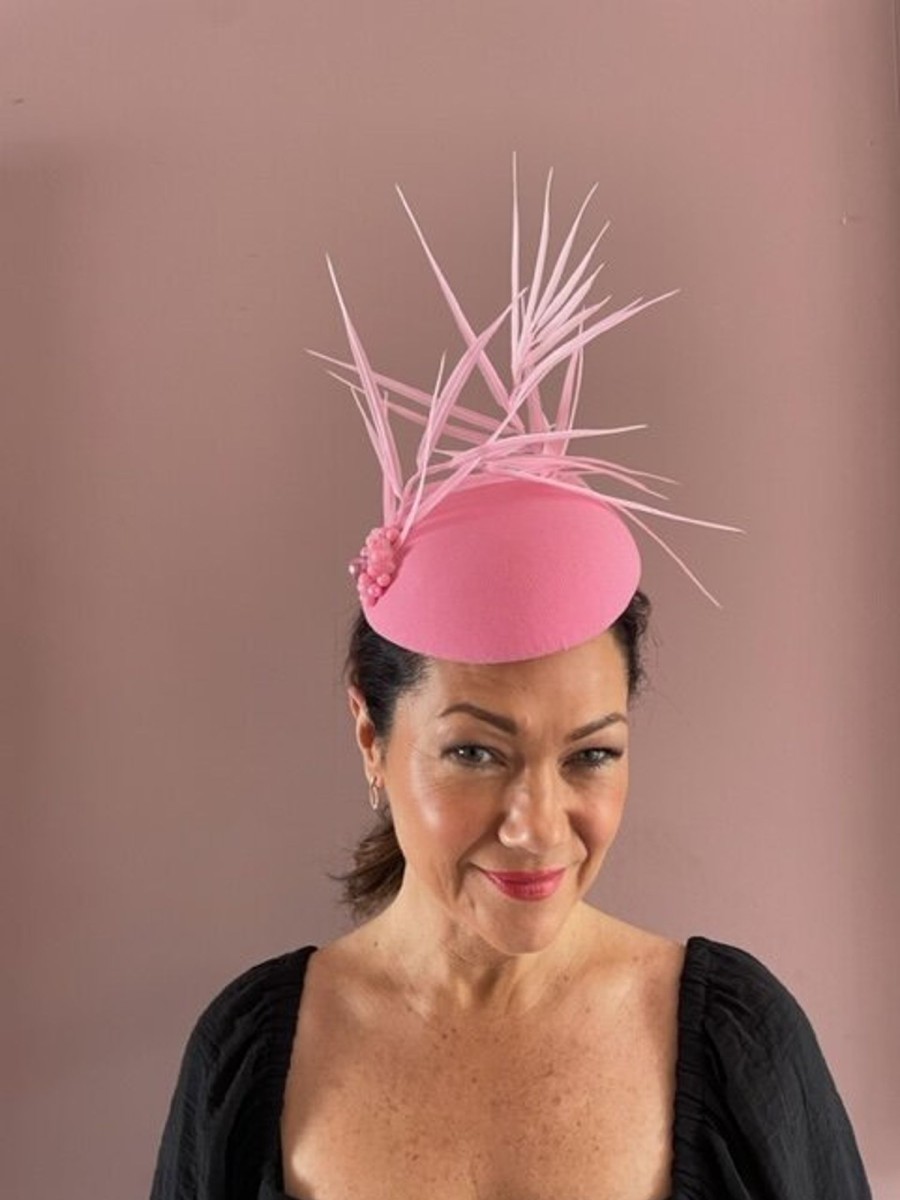 Headpiece Rental | The Stables Birr No. 3 - Candy Pink Headpiece