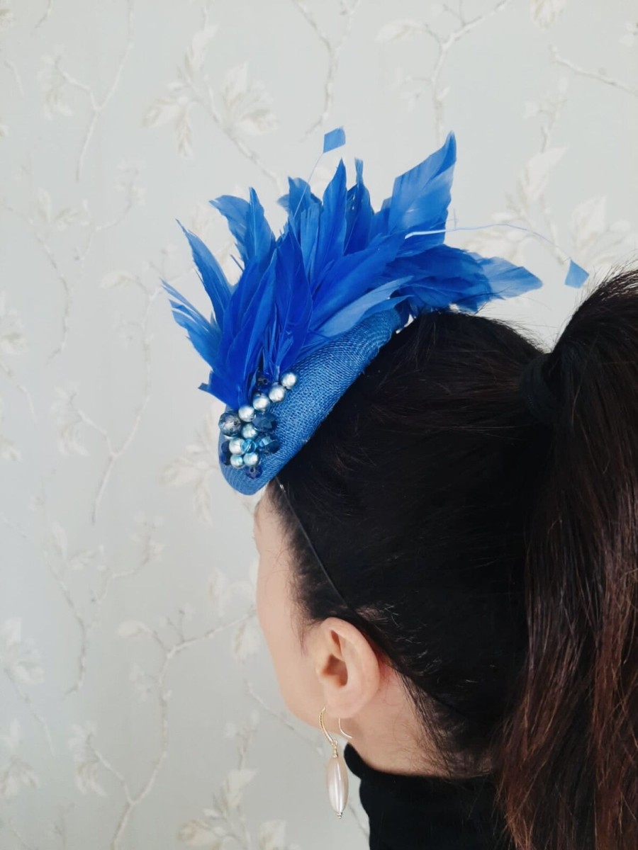 Headpiece Rental | The Stables Birr No. 16 - Cobalt Headpiece