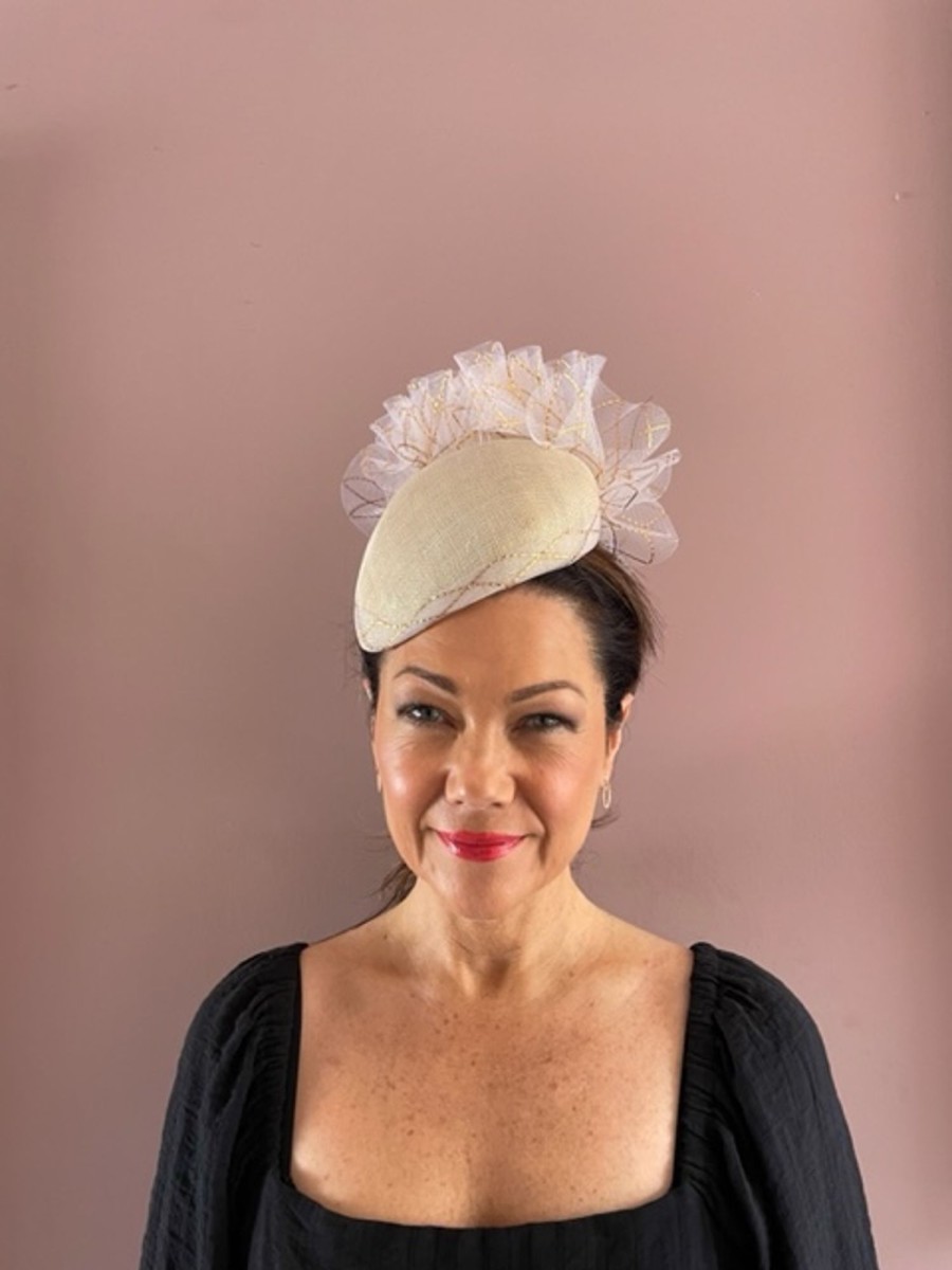 Headpiece Rental | The Stables Birr No. 8 - Nude And Gold Headpiece