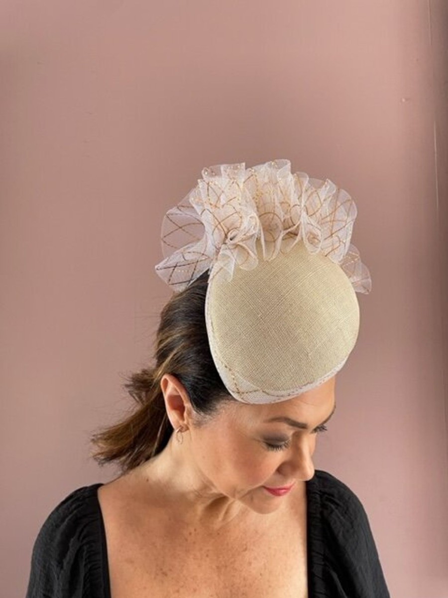 Headpiece Rental | The Stables Birr No. 8 - Nude And Gold Headpiece