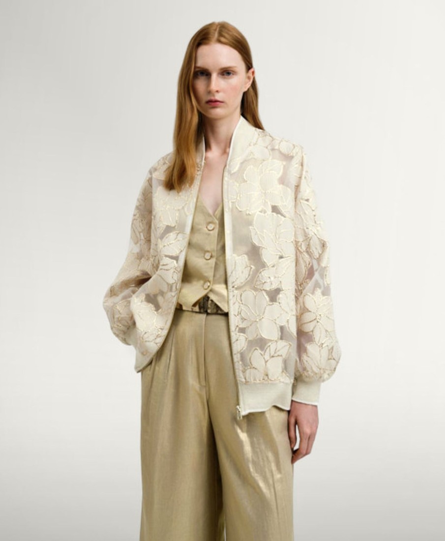 Coats/Jackets | The Stables Birr Bomber Organza With Flowers