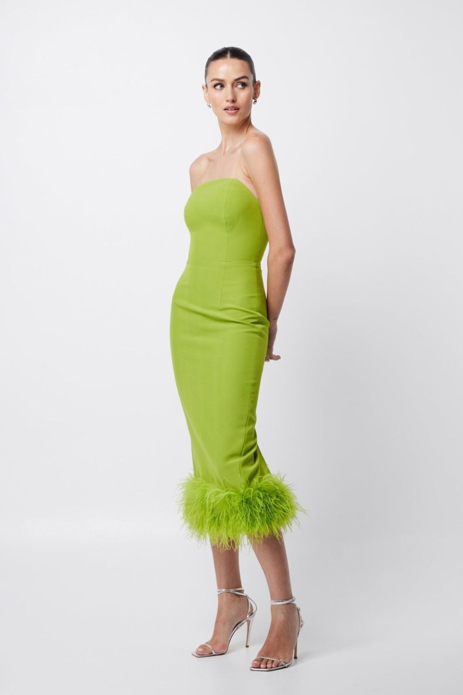 Dresses/Skirts | The Stables Birr The Dream Haze Midi Dress- Lime