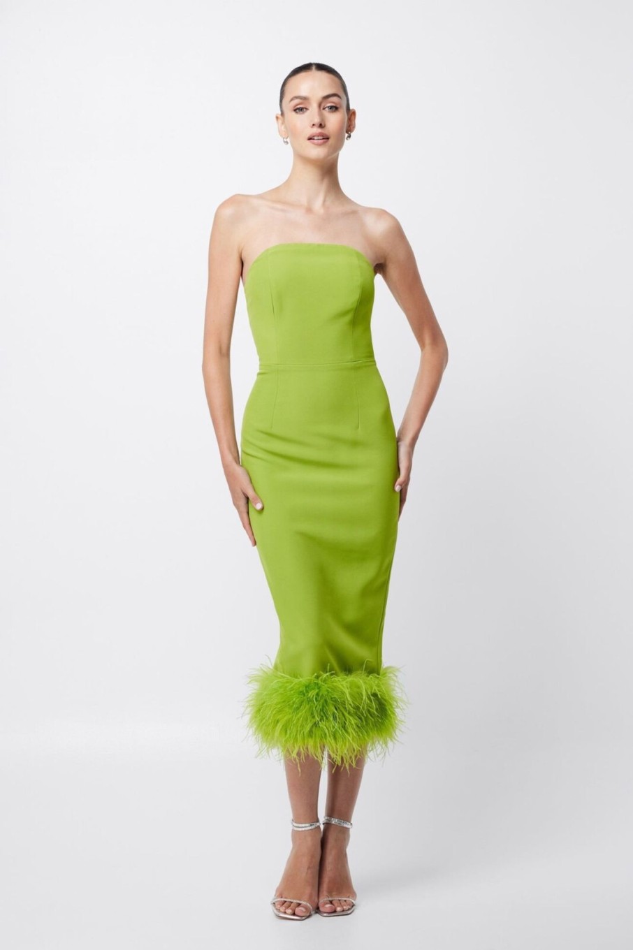 Dresses/Skirts | The Stables Birr The Dream Haze Midi Dress- Lime