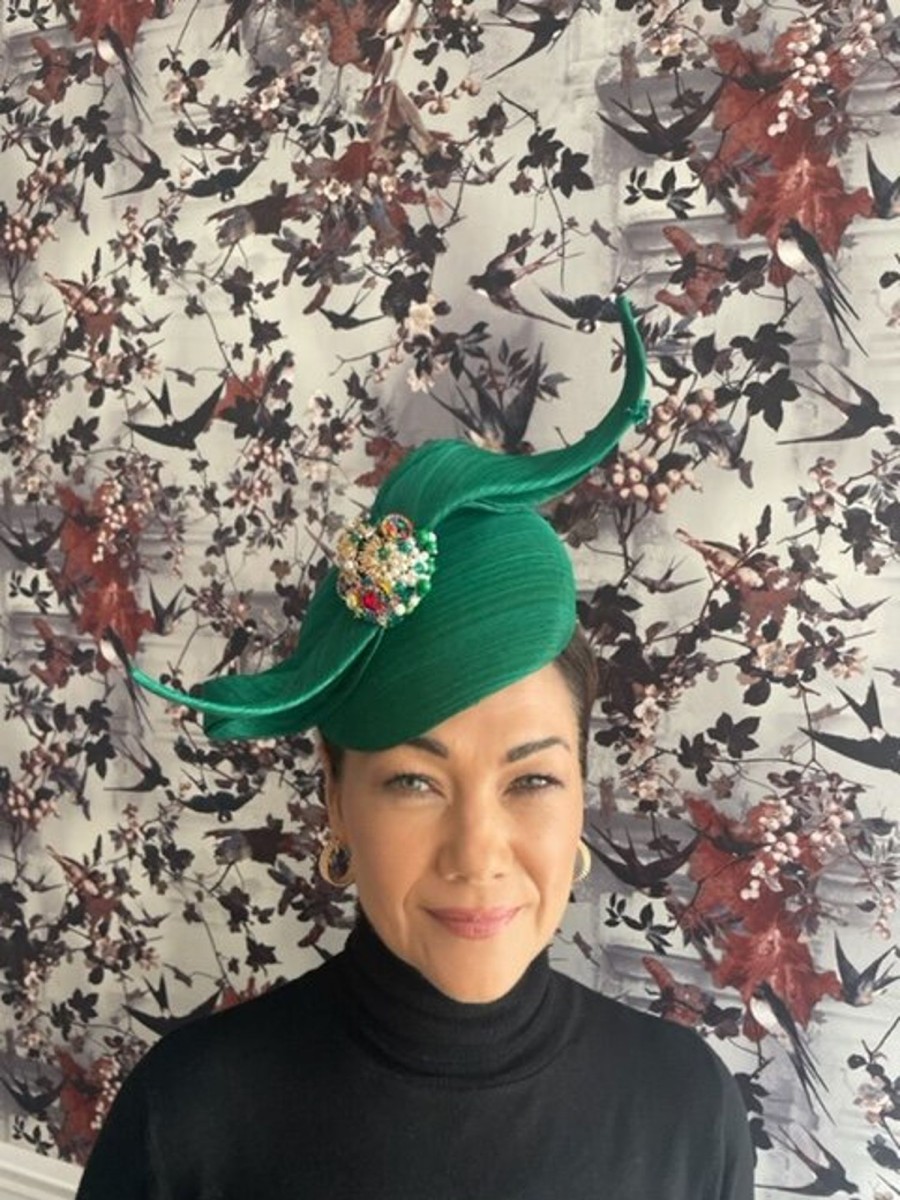 Headpiece Rental | The Stables Birr No.46 - Jade Green Jewelled Headpiece