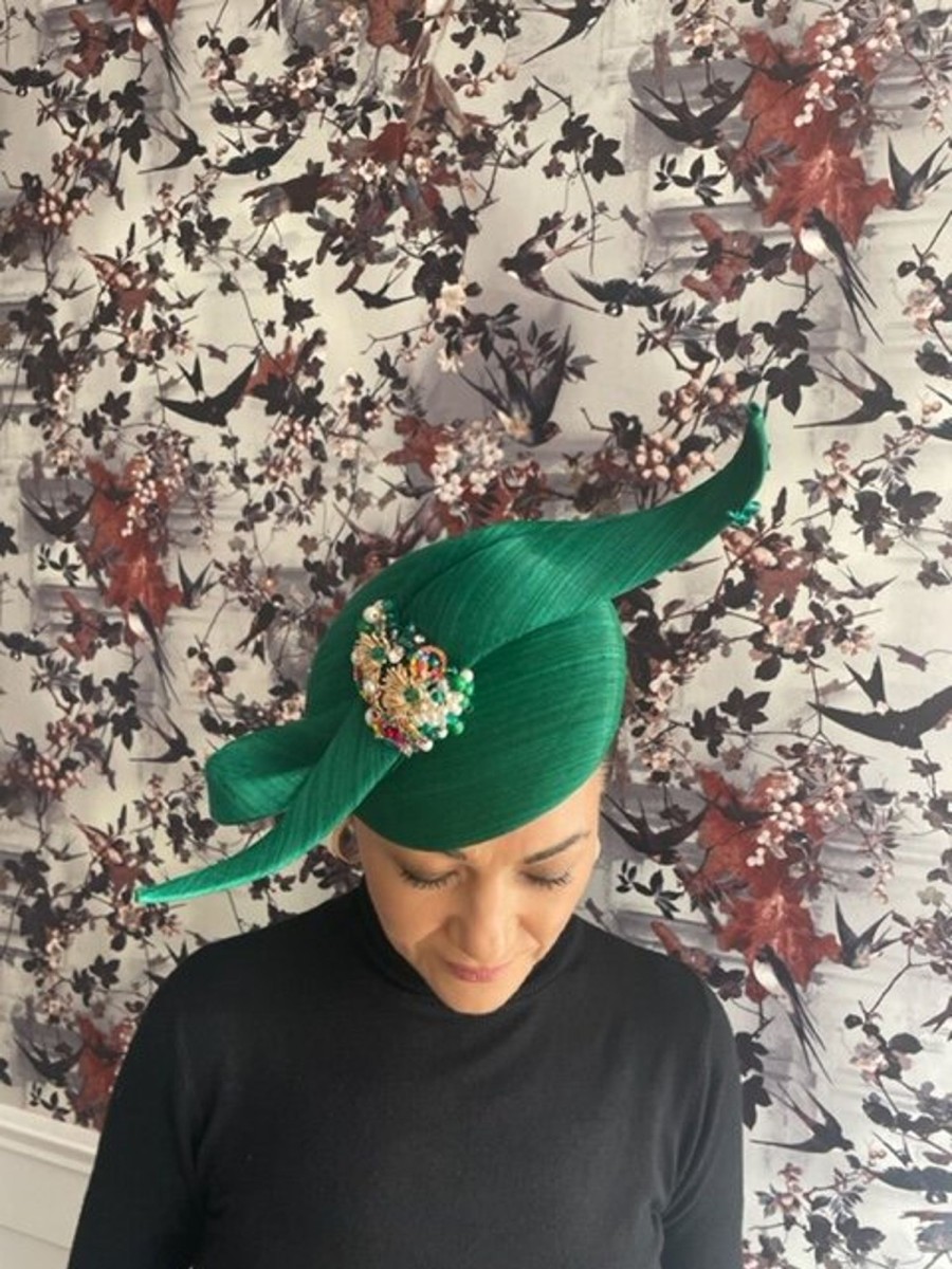 Headpiece Rental | The Stables Birr No.46 - Jade Green Jewelled Headpiece